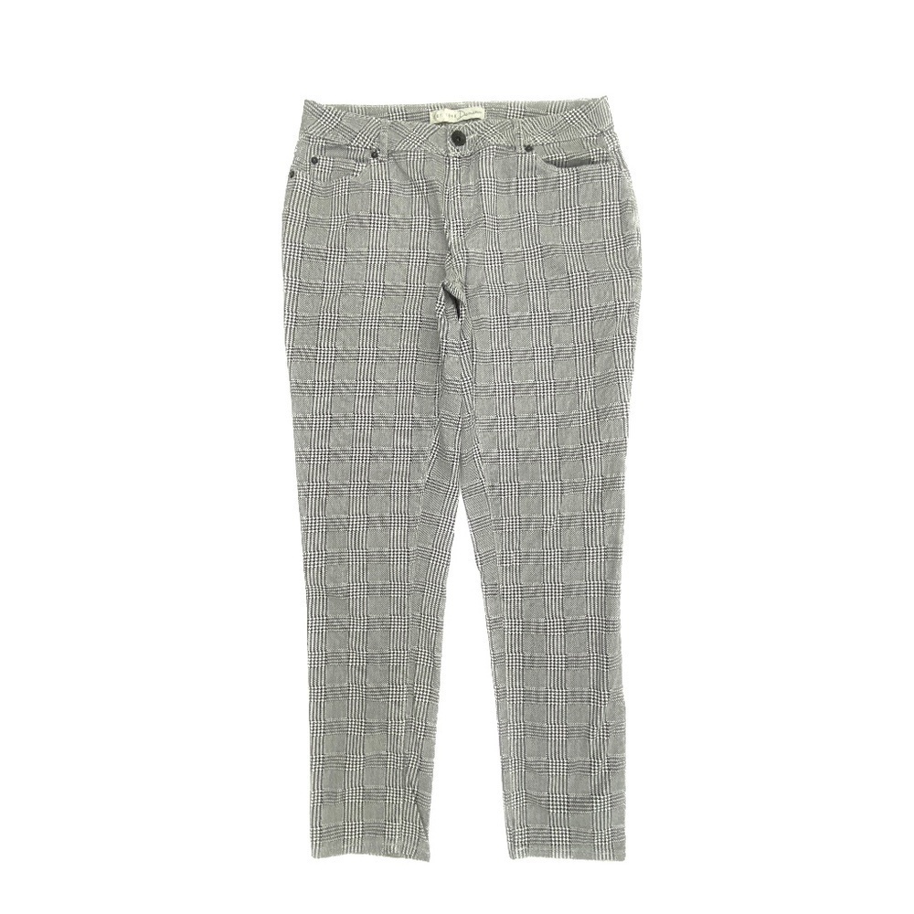 Cato Contemporary Skinny Women's size Checkered Black White‎ Pants